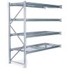 Lagerhylla påbyggnadssektion. H2000 x L1850 x D0600 mm. Galvaniserad. Med näthyllplan. - 
