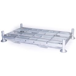 Mobilt pallställ. Stor bottenram. 2000 kg - Eksklusiv rör - Pallställ