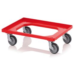 Vagn med gummihjul till 1/4 pallback Euro - Eurobackar