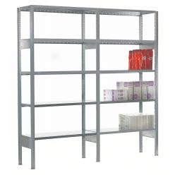Lagerhylla för små varor HI280 2 sektioner. H2100 x L2000 x D0400 mm - HI280 stålhyllor