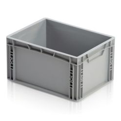 1/8 pallåda / plastback. H220 mm. Grå - Eurobackar