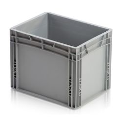 1/8 pallåda / plastback. H320 mm. Grå - Eurobackar