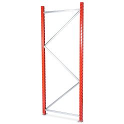 Gavel till lagerhylla H2500 x D1000 mm. RAL3001 Signal red - Gavlar