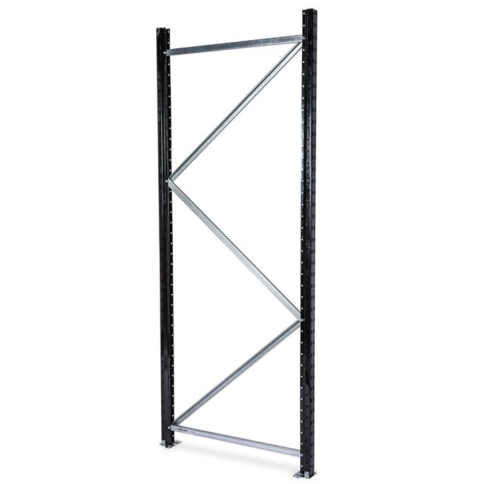 Gavel till lagerhylla H2000 x D0600 mm. RAL9005 Jet black - 